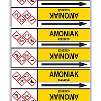 Značení potrubí, amoniak